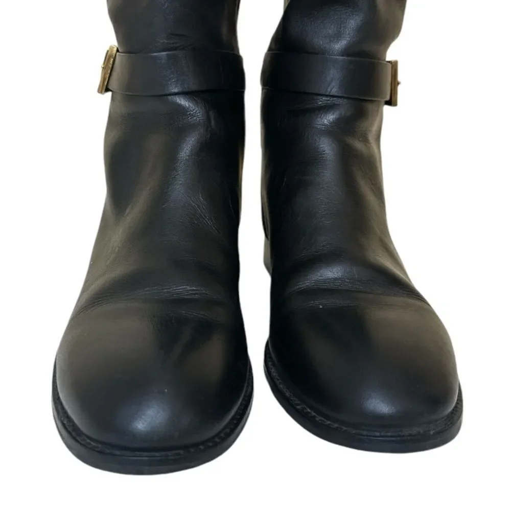 TORY BURCH Thora Black Patent Leather Boots